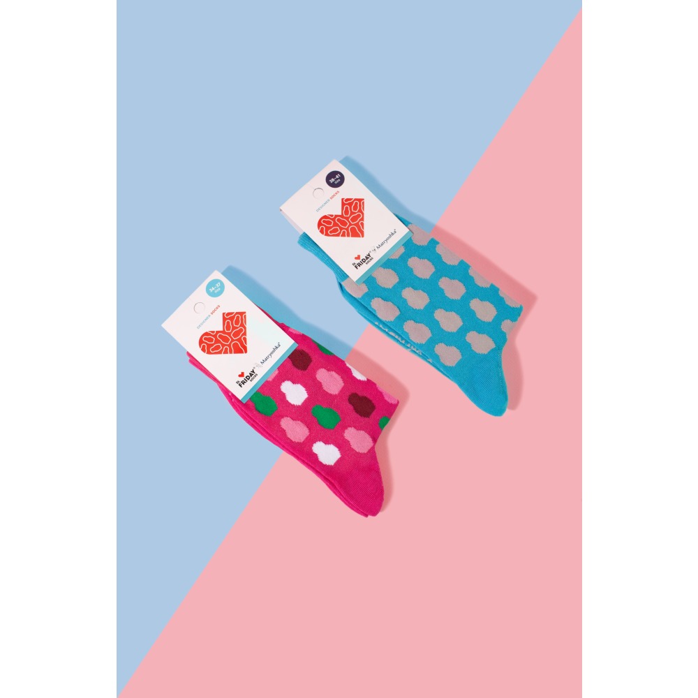 НОСКИ MATRYOSHKA DOTS PINK