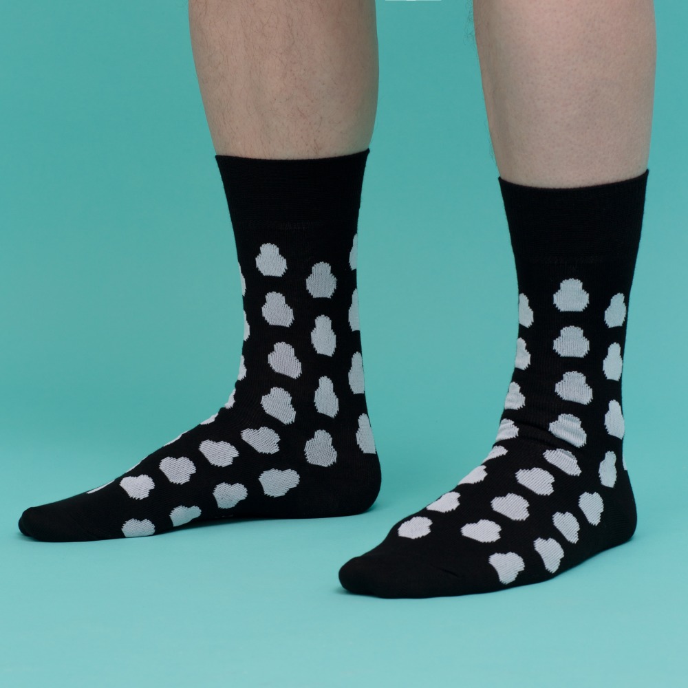 НОСКИ MATRYOSHKA DOTS BLACK