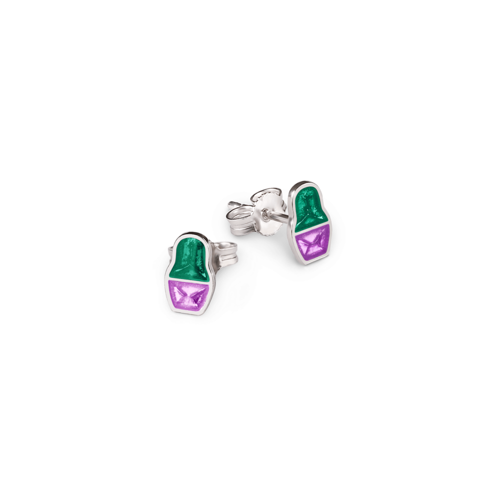 Серьги Matryoshka Color Small Gloss