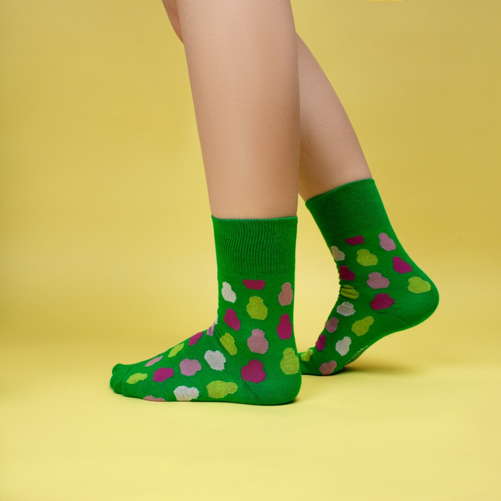 НОСКИ MATRYOSHKA DOTS GREEN P