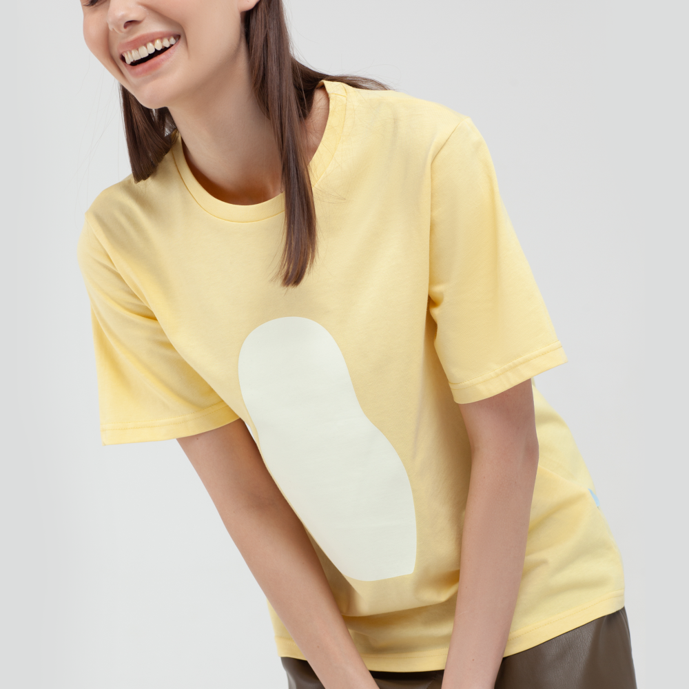 ФУТБОЛКА OVERSIZE PASTEL YELLOW