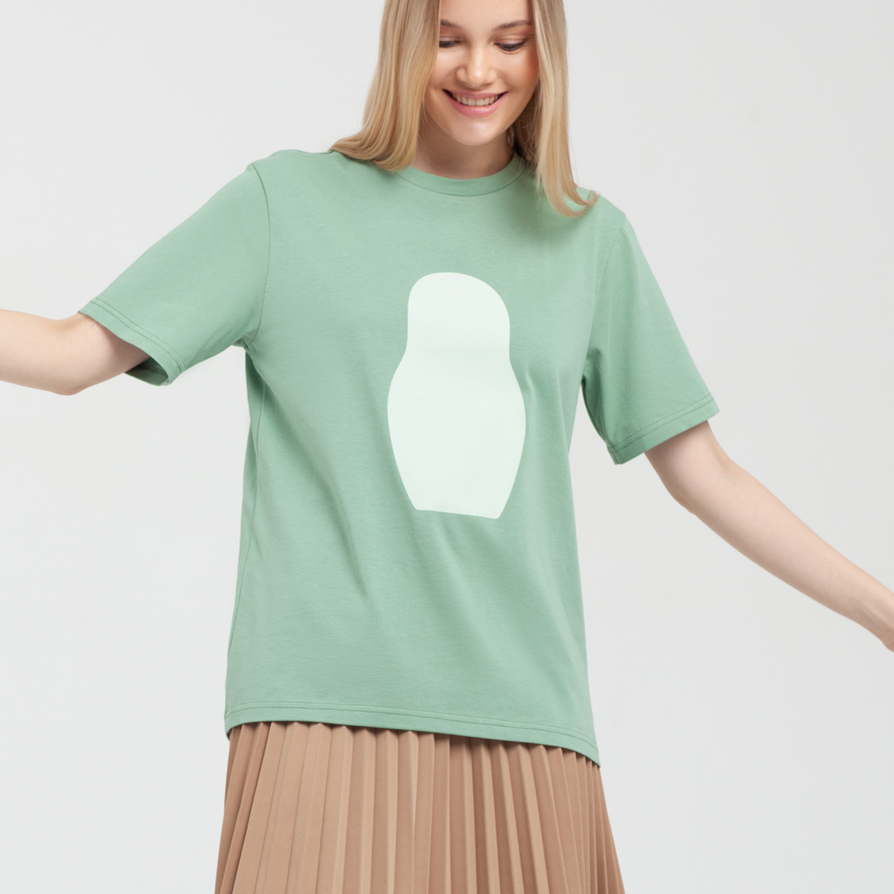 ФУТБОЛКА OVERSIZE PASTEL GREEN