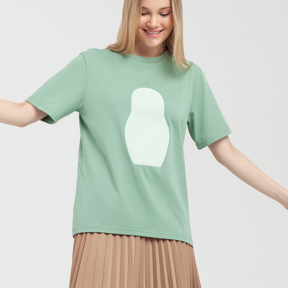 ФУТБОЛКА MATRYOSHKA PASTEL GREEN