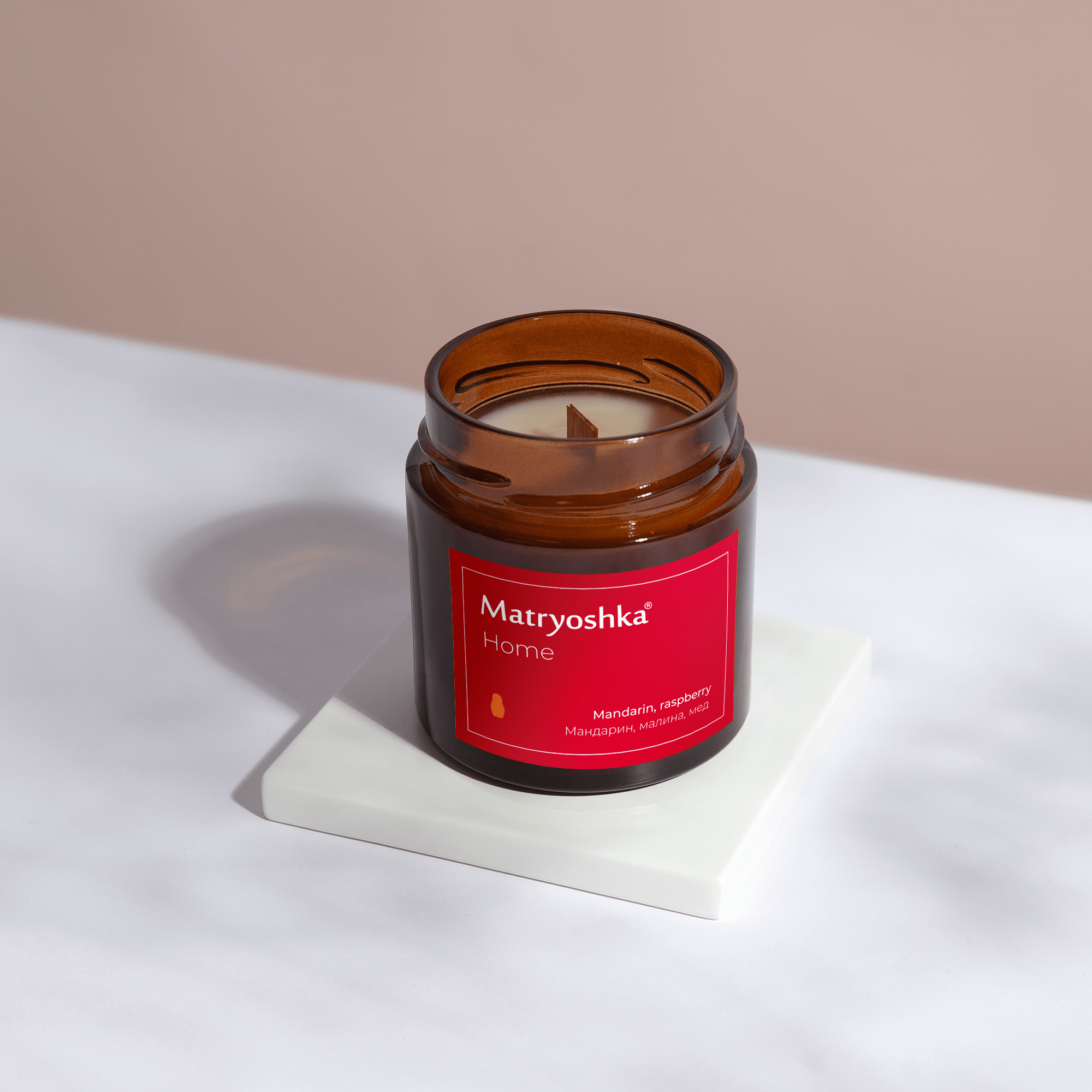 СВЕЧА MATRYOSHKA МАНДАРИН / МАЛИНА