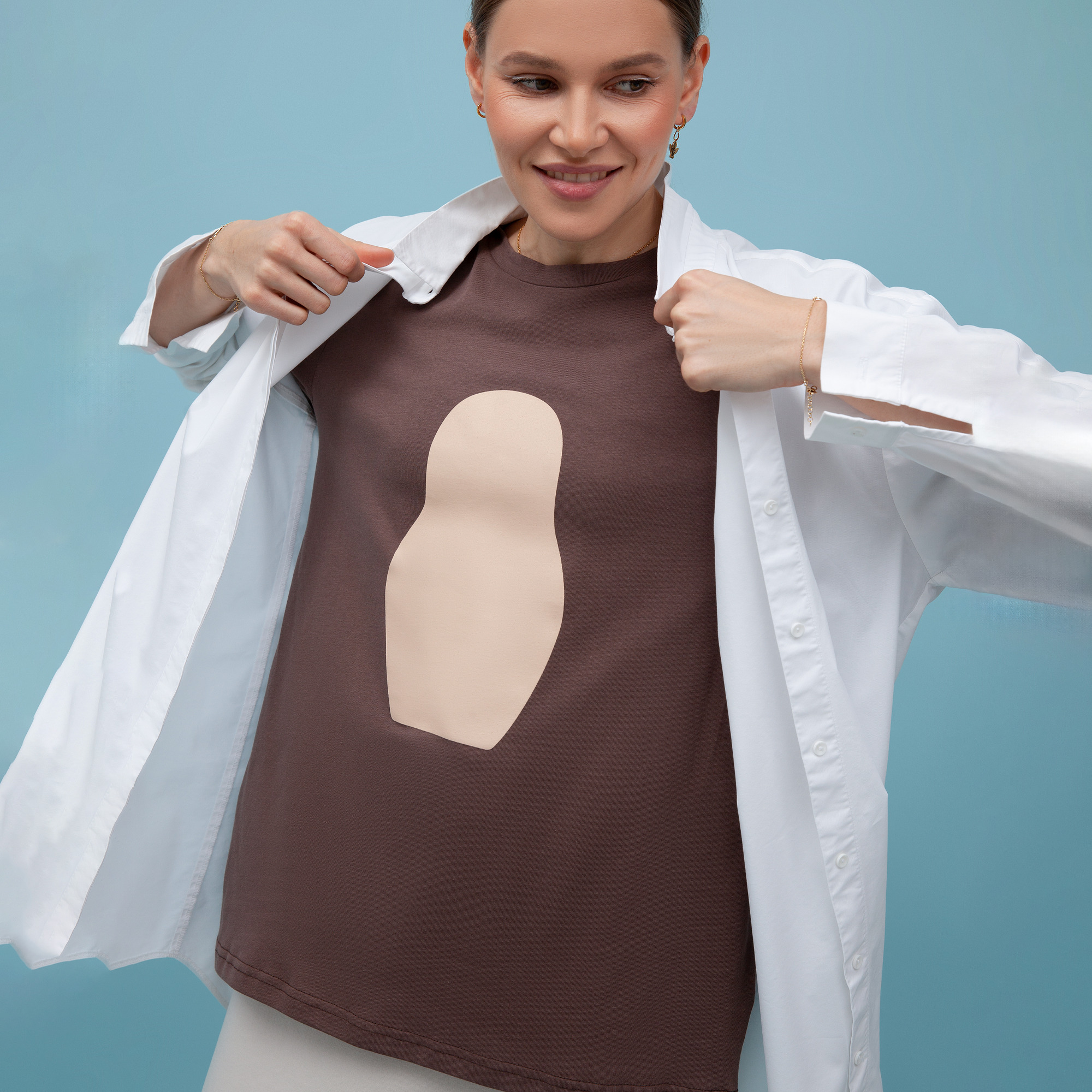 ФУТБОЛКА MATRYOSHKA PASTEL CRÈME MOUSSE