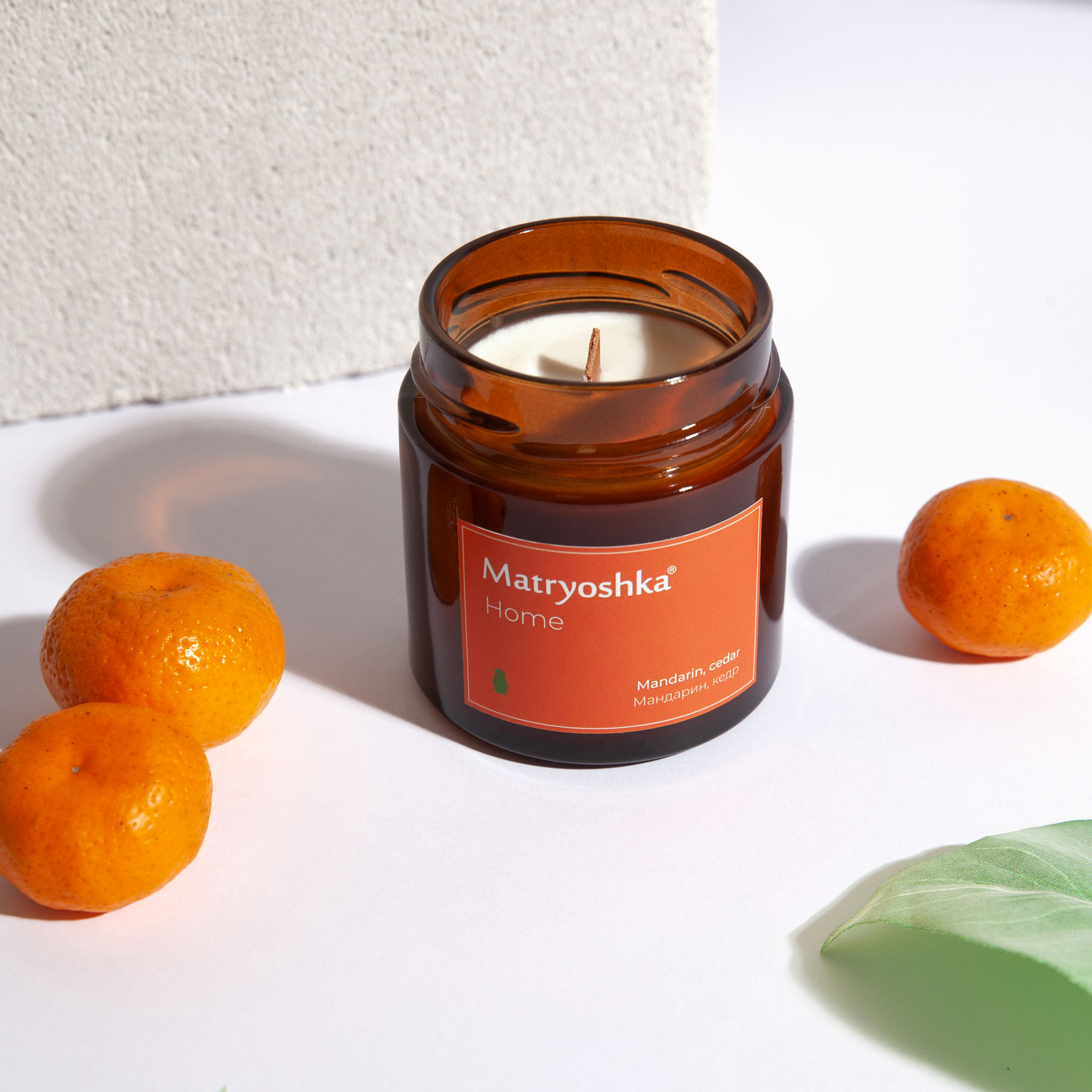 СВЕЧА MATRYOSHKA МАНДАРИН / КЕДР