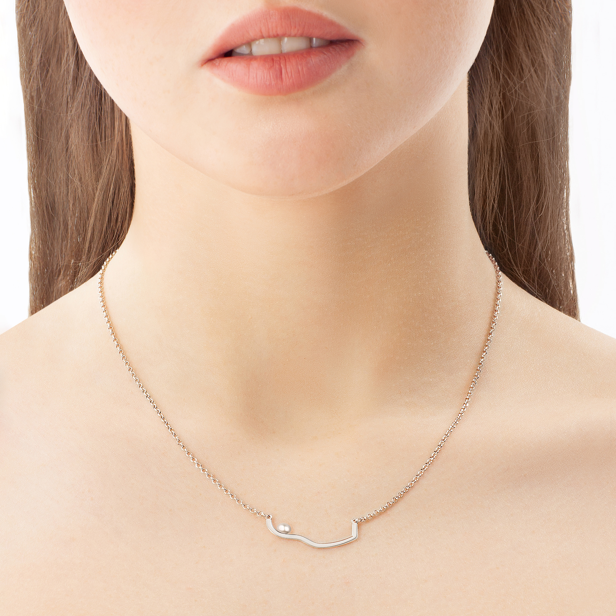 КОЛЬЕ MATRYOSHKA PEARL HALF