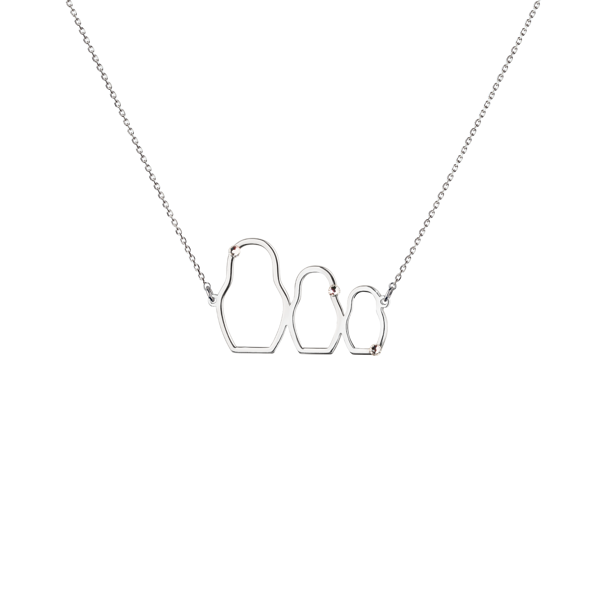 КОЛЬЕ MATRYOSHKA PURE CRYSTAL