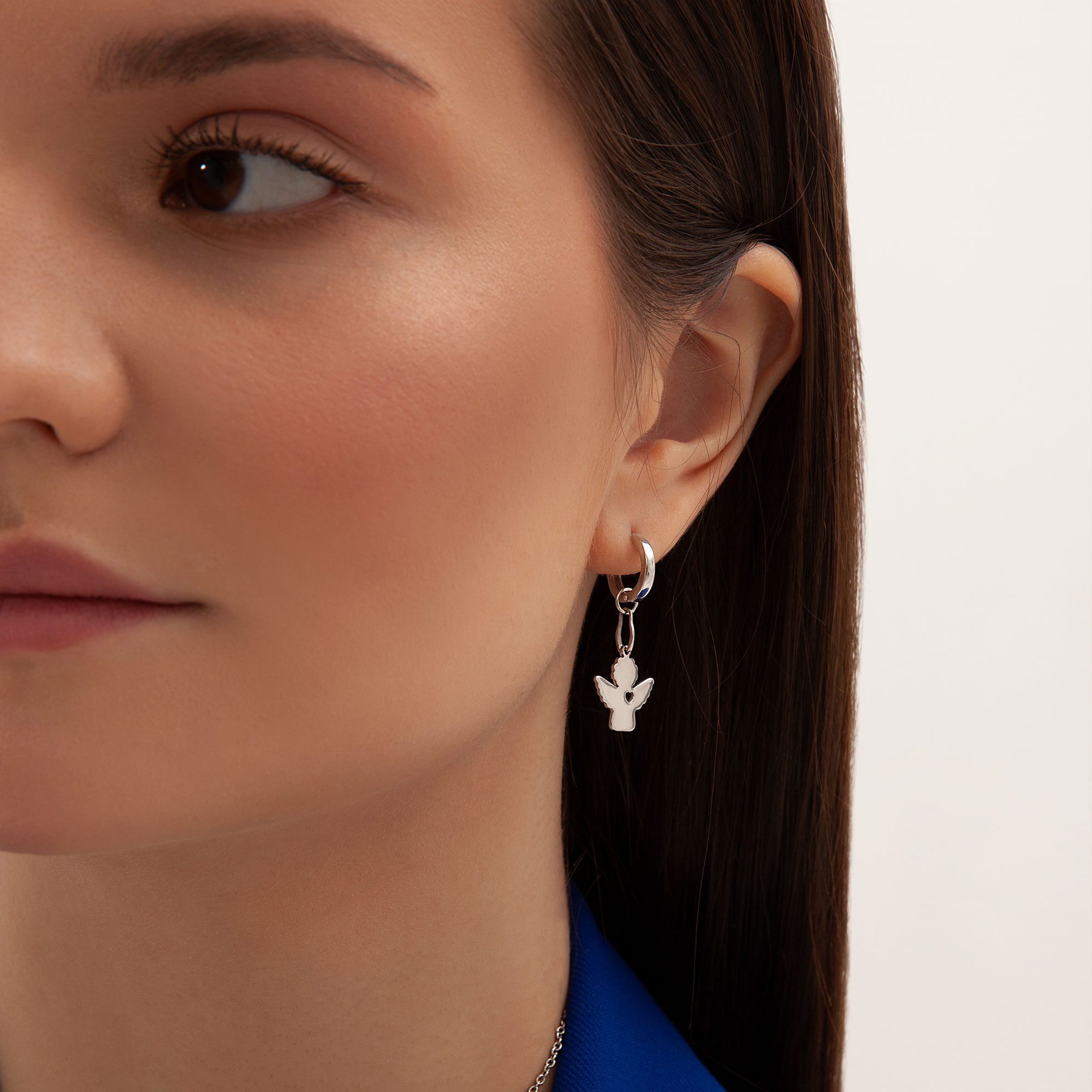 МОНОСЕРЬГА С ПОДВЕСОМ СЧАСТЬЕ & MATRYOSHKA