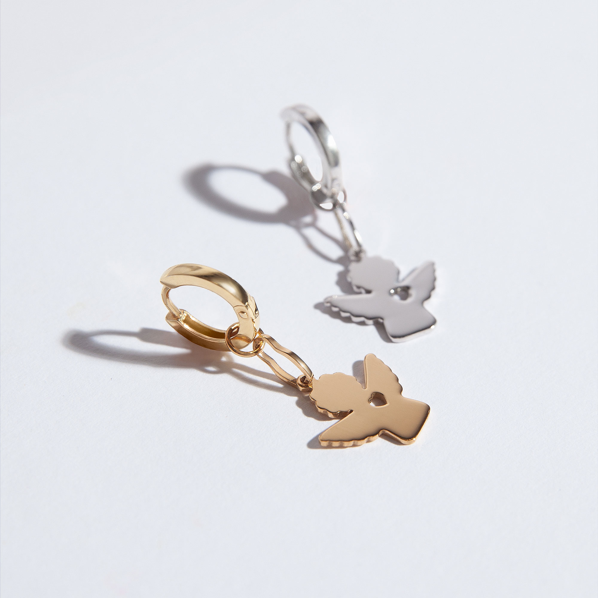 МОНОСЕРЬГА С ПОДВЕСОМ СЧАСТЬЕ & MATRYOSHKA