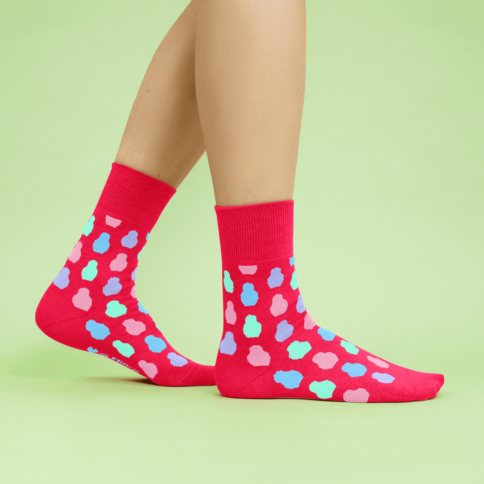 НОСКИ MATRYOSHKA DOTS CORAL