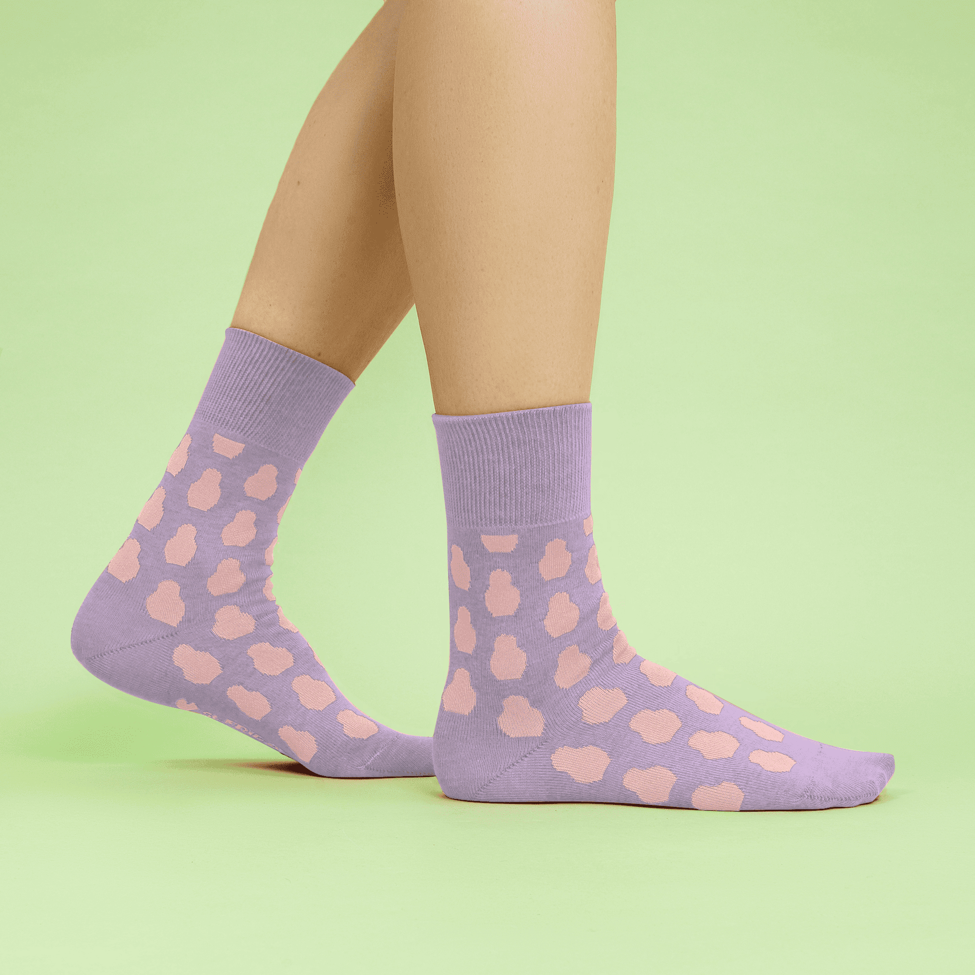 НОСКИ MATRYOSHKA DOTS LAVENDER LIGHT PINK