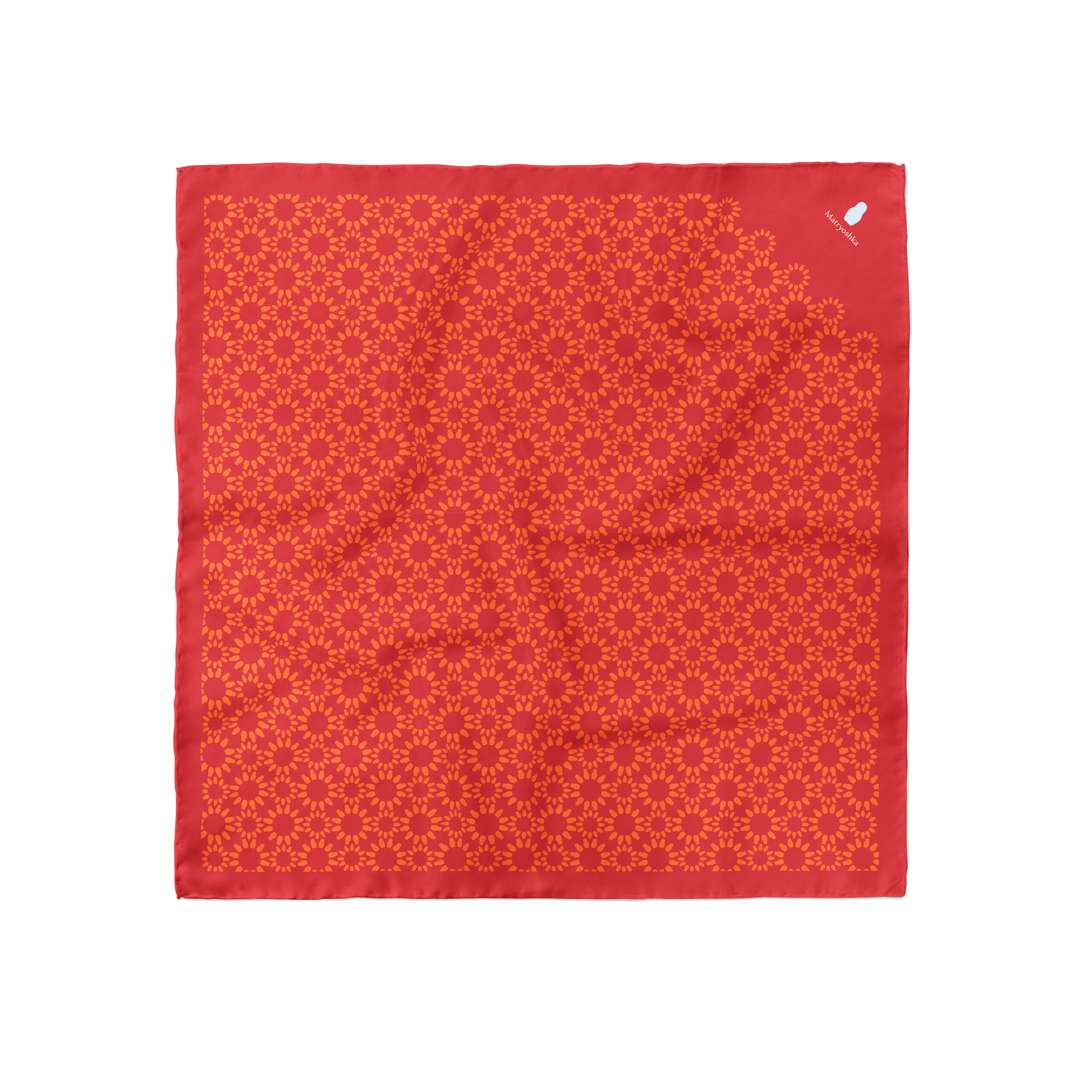 ШЕЛКОВЫЙ ПЛАТОК MATRYOSHKA FLOWERS 