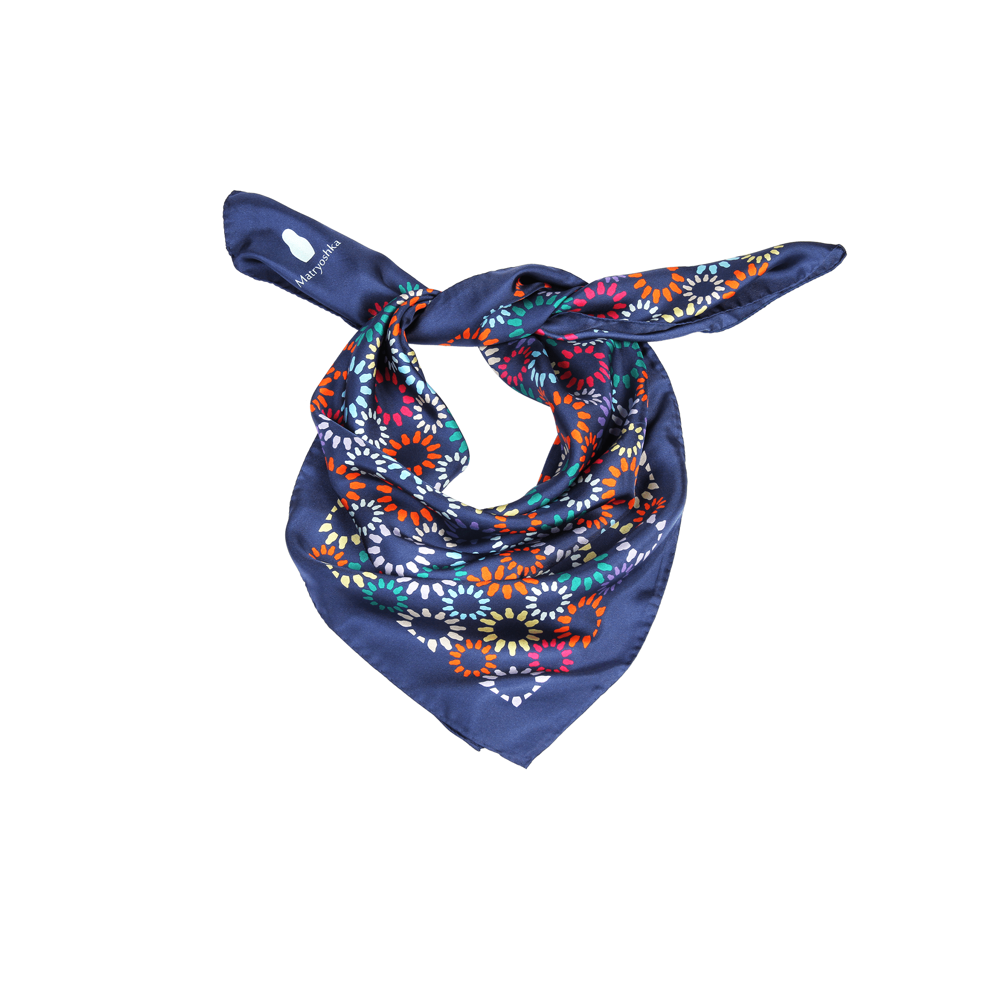 ШЕЛКОВЫЙ ПЛАТОК MATRYOSHKA FLOWERS