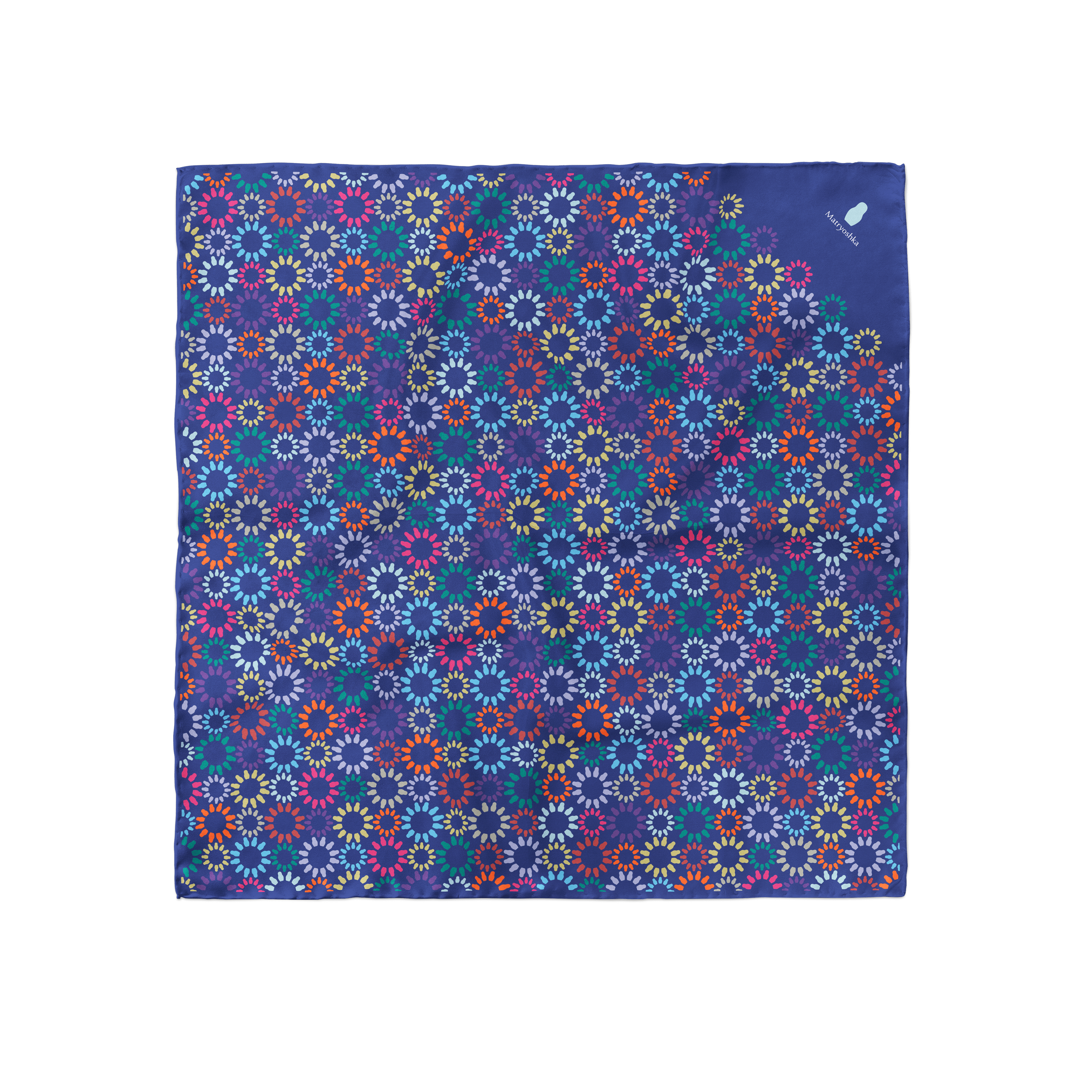 ШЕЛКОВЫЙ ПЛАТОК MATRYOSHKA FLOWERS