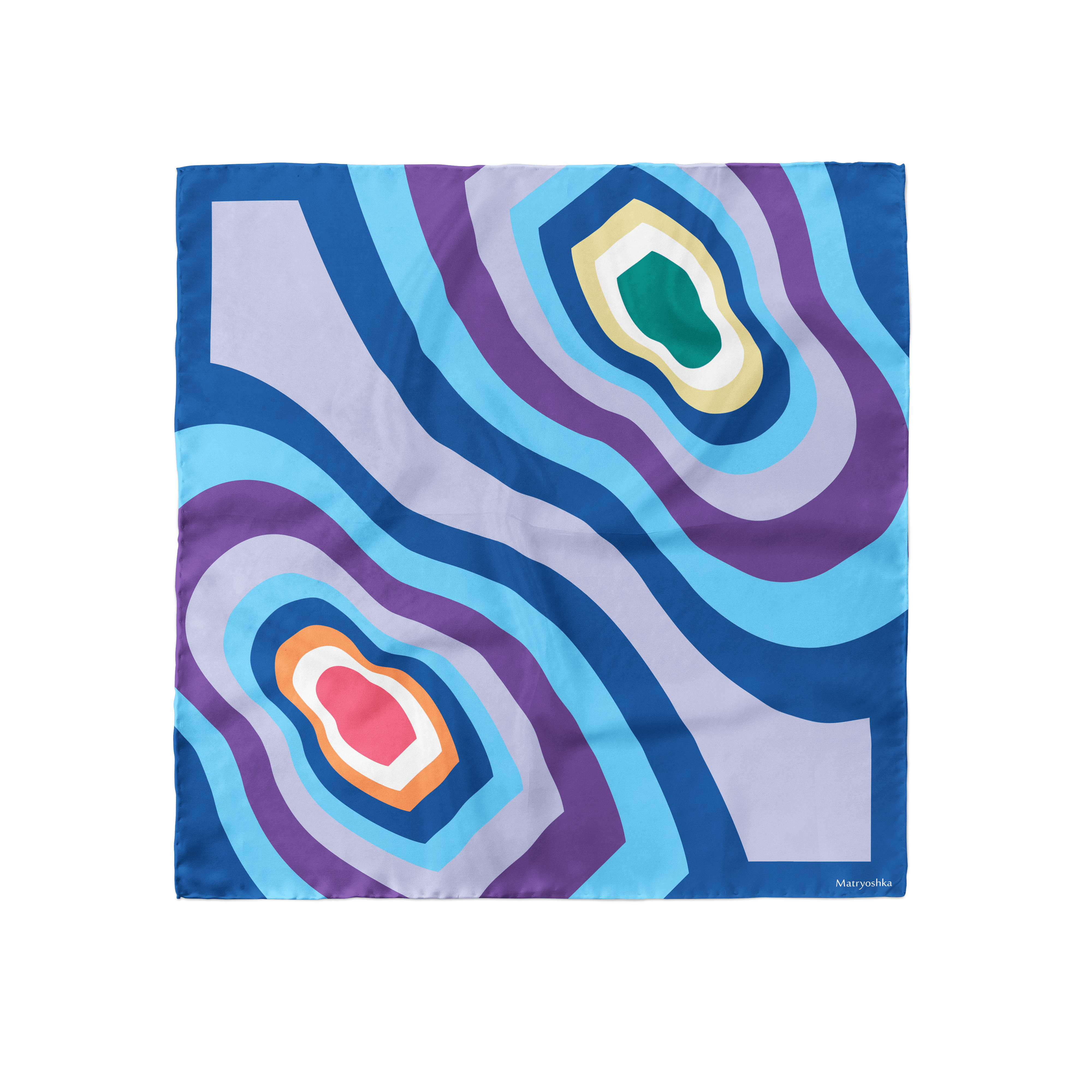 ШЕЛКОВЫЙ ПЛАТОК MATRYOSHKA ART